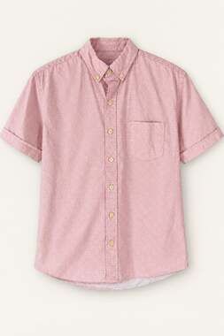 Kennington Ltd Short Sleeve Button Down Shirt Size M Pink Floral Print